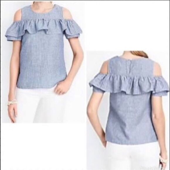 ✨2xHP✨J.Crew Cold Should White Tank✨ - Picture 1 of 5